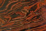 Polished Tiger Iron Stromatolite - Billion Years #158140-1